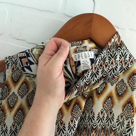 Mini Dress retro art deco print Swing Shift dress flowy Lightweight M - Picture 3 of 15